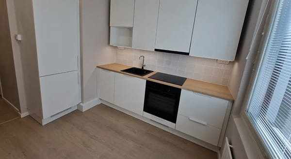 Sisäremontissa uudistettu keittiö